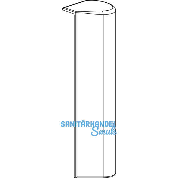 MACO Abdeckung Falzecklagerband AS/PVC/DTuni ohne �V wei� RAL 9016 rechts