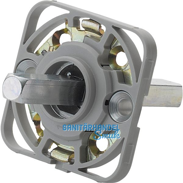 HOPPE Montagemodul UP52/RFL eckig, Vierkant 8/62 mm, Stahl aluminiumfarbig