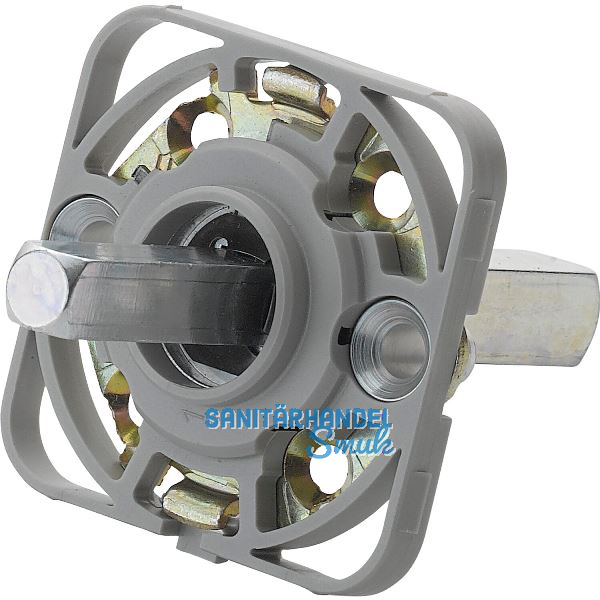 HOPPE Montagemodul UP52/RFL eckig, Vierkant 10/62 mm, Stahl aluminiumfarbig