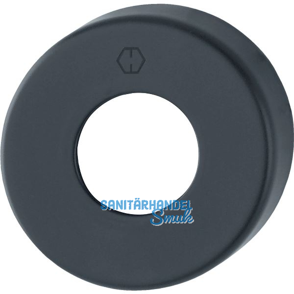 HOPPE Griff-Abdeckrosette rund, Aluminium schwarz matt
