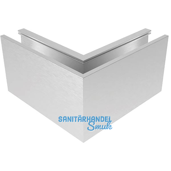 ECONOMY Innenecke f�r Bodenprofile 0004 ECO, Aluminium silber eloxiert