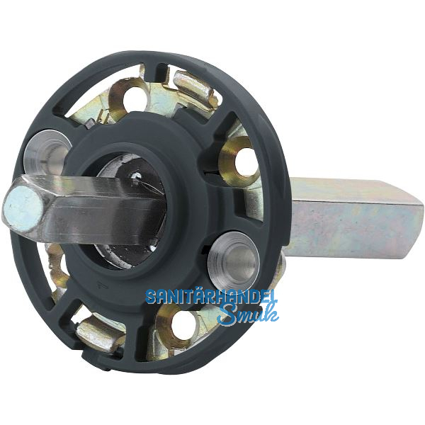 HOPPE Montagemodul UP19/RFL rund, Vierkant 10/72 mm, Stahl schwarz