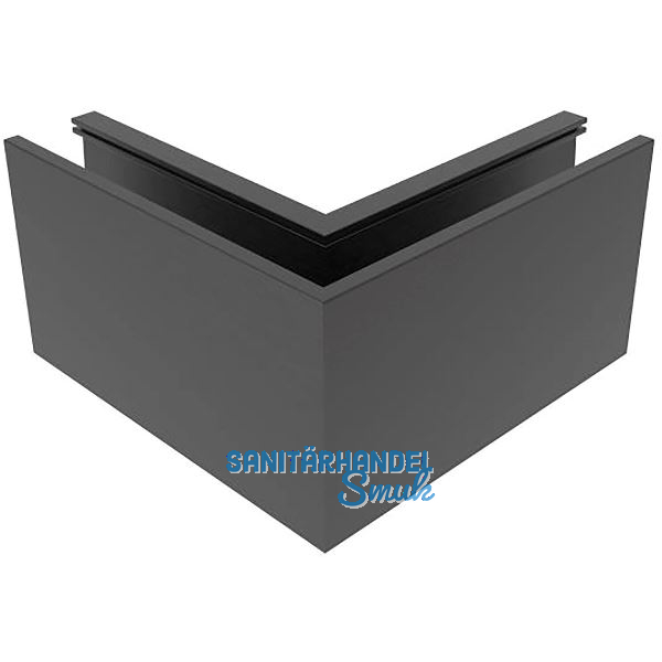 ECONOMY Innenecke f�r Bodenprofile 0004 ECO, Aluminium schwarz eloxiert