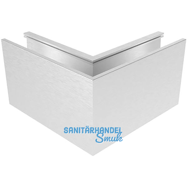ECONOMY Innenecke f�r Bodenprofile 0008, Aluminium silber eloxiert