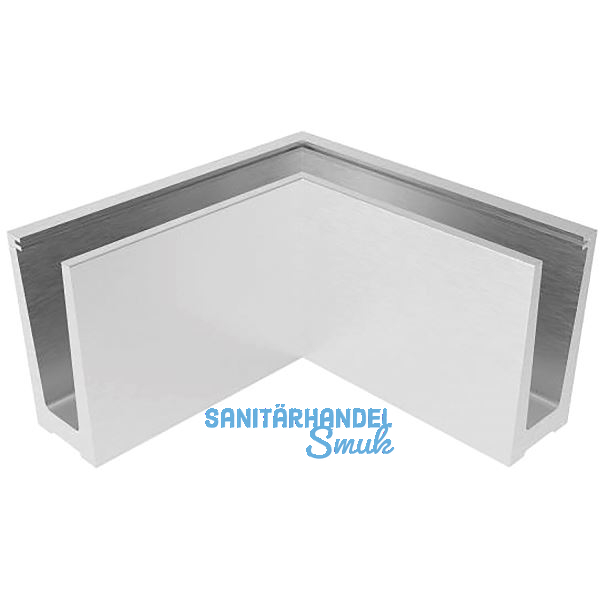 ECONOMY Au�enecke f�r Bodenprofile 0008, Aluminium silber eloxiert