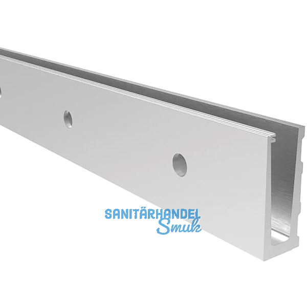 ECONOMY Bodenprofil 0005 zur vorgesetzten Montage, 2500 mm, Alu silber eloxiert