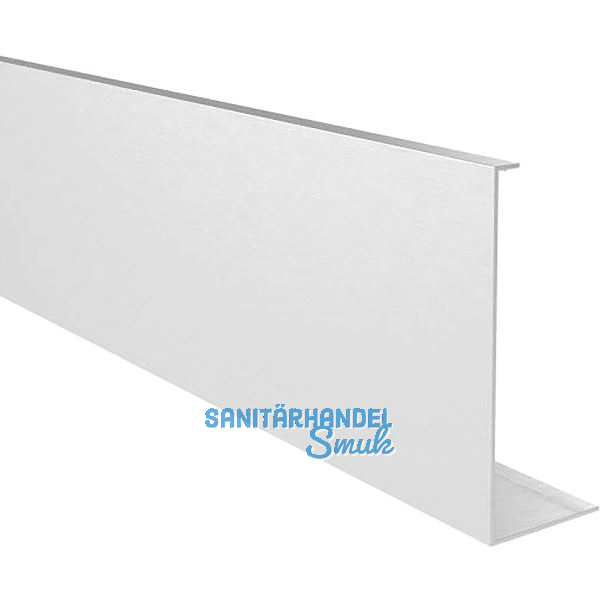 ECONOMY Abdeckprofil gerade, 2500 mm, Aluminium silber eloxiert