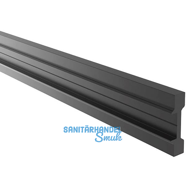 ECONOMY Entw�sserungsprofil f�r Bodenprofile 0005, Aluminium schwarz eloxiert