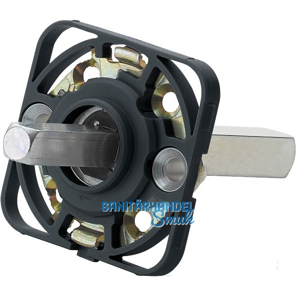 HOPPE Montagemodul UP52/RFL eckig, Vierkant 10/72 mm, Stahl schwarz