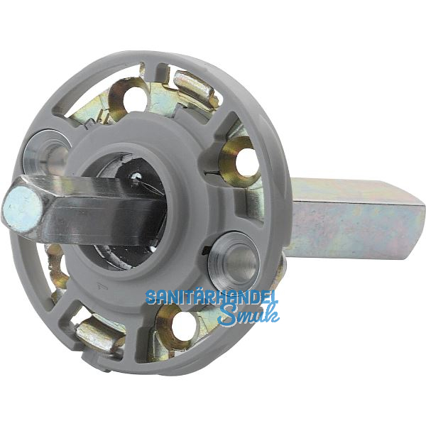 HOPPE Montagemodul UP19/RFL rund, Vierkant 9/72 mm, Stahl aluminiumfarbig