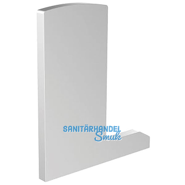 ECONOMY Endkappe f�r Bodenprofil F-Form0006ECO,links,aufgesetzte Montage,silber