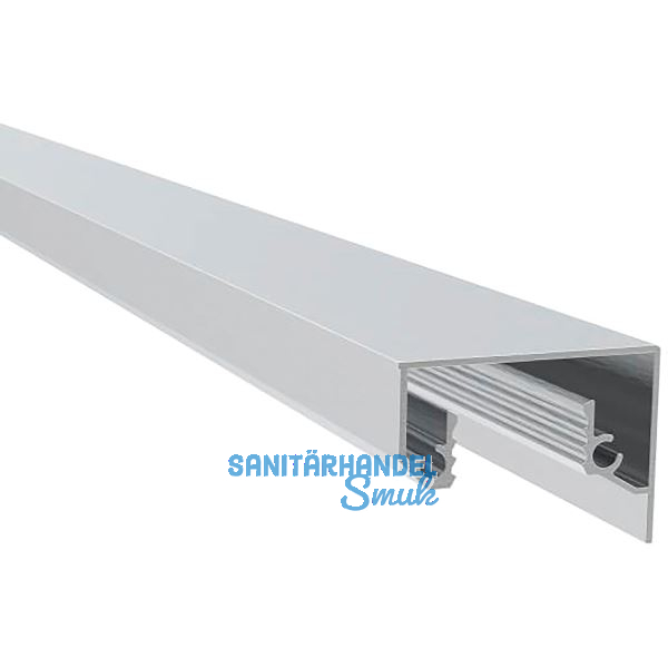 ECONOMY Abdeckprofil f�r Bodenprofile 0006 ECO, 2500 mm, silber eloxiert