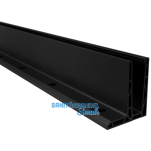 ECONOMY Bodenprofil F-Form0006ECO zur aufgesetzten Montage,5000,schwarz eloxiert