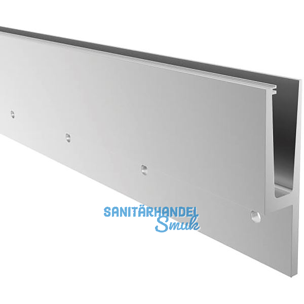 ECONOMY Bodenprofil h-Form 0011 zur vorgesetzten Montage,2500mm, silber eloxiert