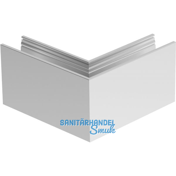 ECONOMY Innenecke f�r Bodenprofile 0004 UnoXL FLEX2, Aluminium silber eloxiert