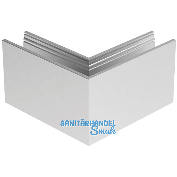 ECONOMY Innenecke f�r Bodenprofile 0004 PRO FLEX, Aluminium silber eloxiert