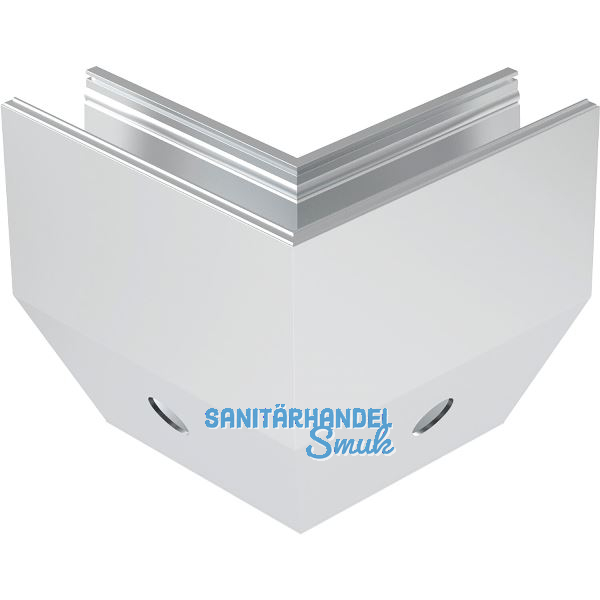 ECONOMY Au�enecke f�r Bodenprofile 0011 FLEX ProXL, Aluminium silber eloxiert