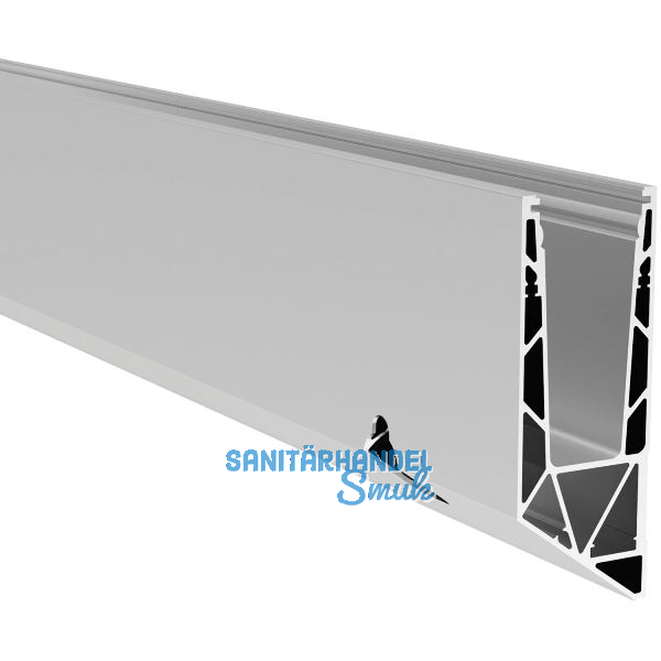 ECONOMY Bodenprofil 0011 verst.FLEX LIGHT zur vorgesetzten Montage,5000mm,silber