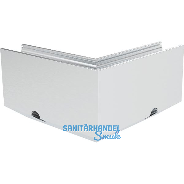 ECONOMY Au�enecke f�r Bodenprofile 0011 FLEX LIGHT, Aluminium silber eloxiert