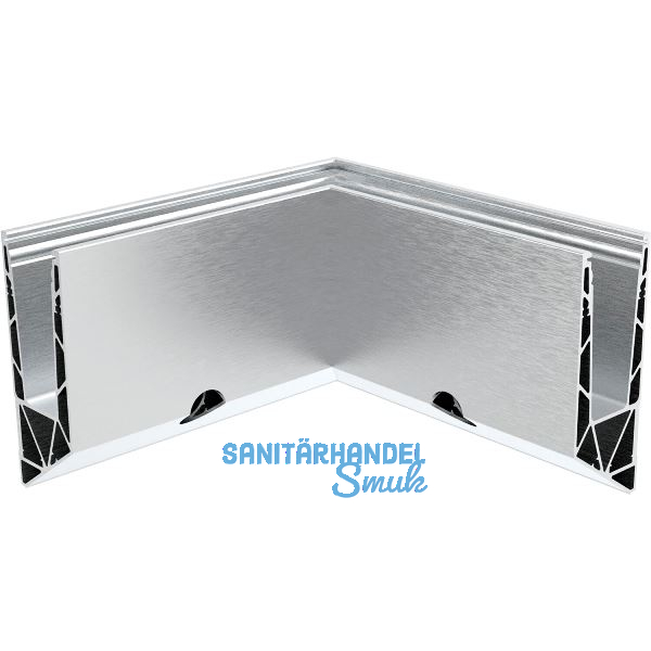 ECONOMY Innenecke f�r Bodenprofile 0011 FLEX LIGHT, Aluminium silber eloxiert