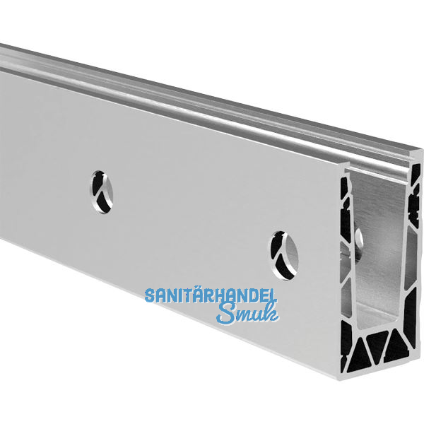 ECONOMY Bodenprofil 0005 verst. UNO FLEX zur vorgesetzten Montage, 5000mm,silber