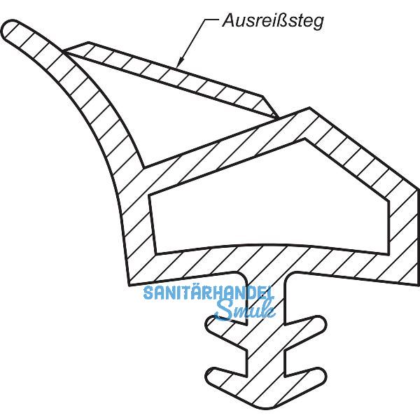 Innent�rdichtung AC 4689, Kunststoff lichtgrau