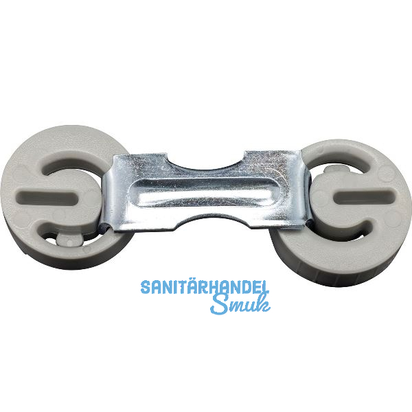 T�rzargenverbinder- Doppelexzenter, komplett montiert, L�cher � 20mm