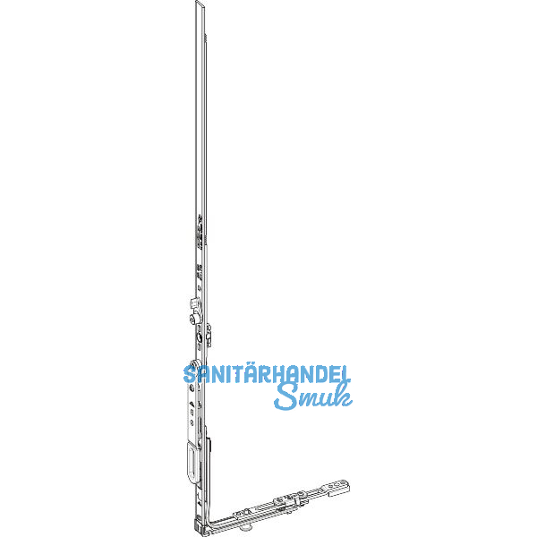 ROTO NX Stulpfl�gelgetriebe KSR Standard konstant L= 600 mm silber