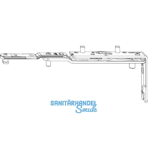 ROTO NX Falzaxerarm C Holz Falztiefe 30 mm 13V silber rechts
