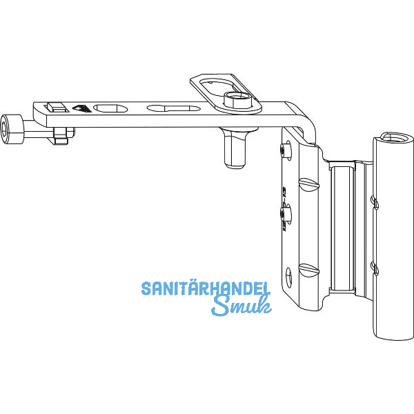 ROTO NX Falzaxerarm T 12/20-13 PVC rechts silber