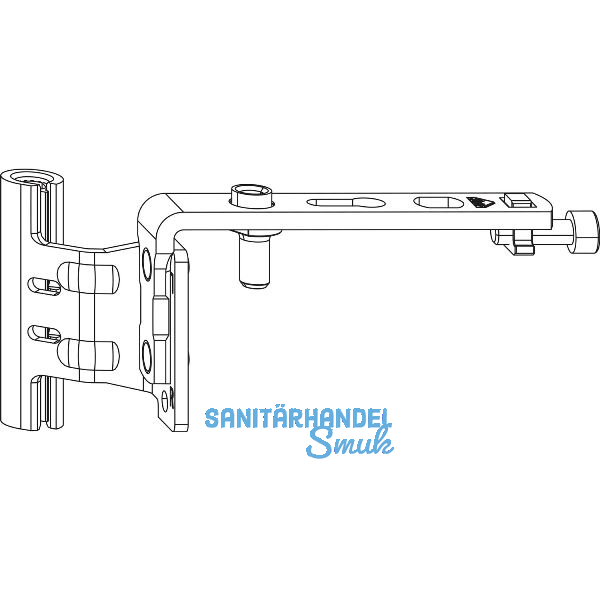 ROTO NX Falzaxerarm T 12/18-13 Holz links silber