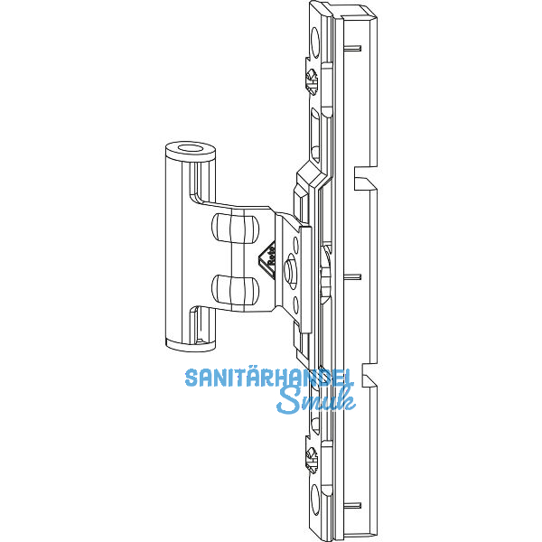 ROTO NX Dreh-/Kippfl�gelfalzband T mit Nutf�hrung 12/18-13 verstellbar silber