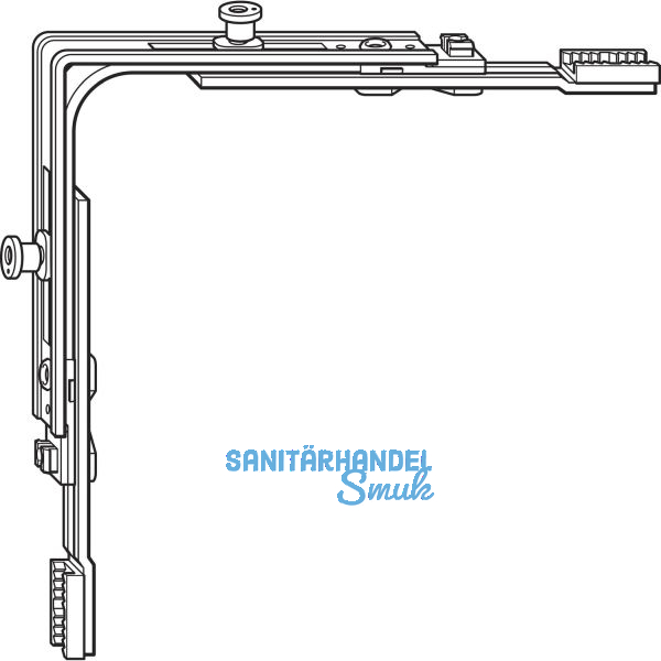 ROTO NT/NX Eckumlenkung Standard 2V-Zapfen silber