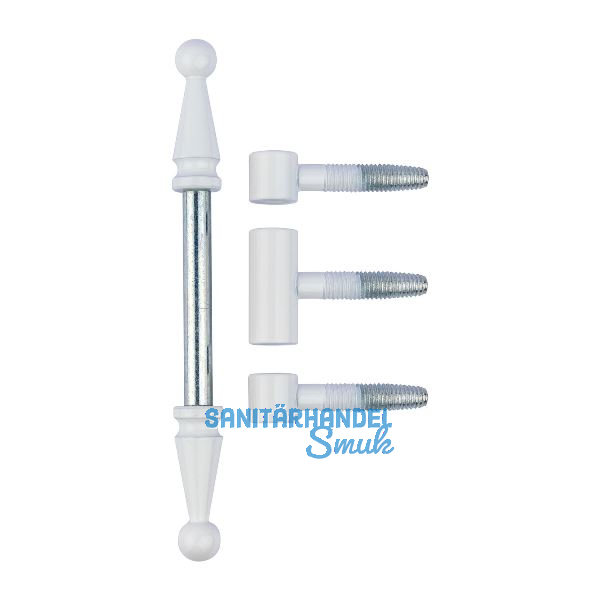 OTLAV Einbohrband mit Zierkopf Typ D13, Stahl vernickelt