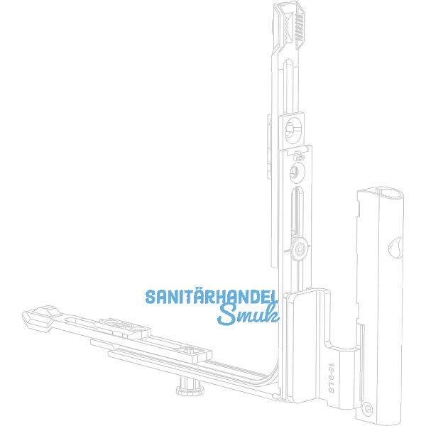 WINKHAUS Fl�gellager FL.HT.E1.18-9.LS mit Eckumlenkung E1, 130kg, links, silber
