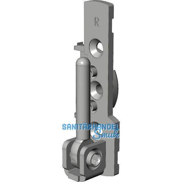 WINKHAUS Ecklager EL.HT.18-12.RS, 12/18-9V/13V, 130 kg, rechts, silber