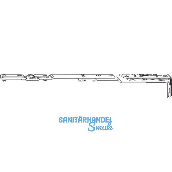 WINKHAUS Schere SH.IF.24-13.RS Eurofalz 24 mm, 13V, 130 kg, rechts, silber