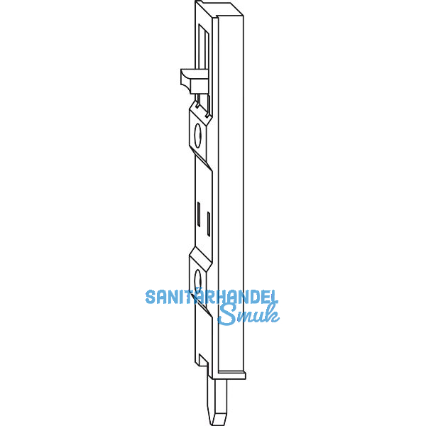 WINKHAUS Kantenriegel KR.F.711.SL, f�r PVC, Kunststoff silber
