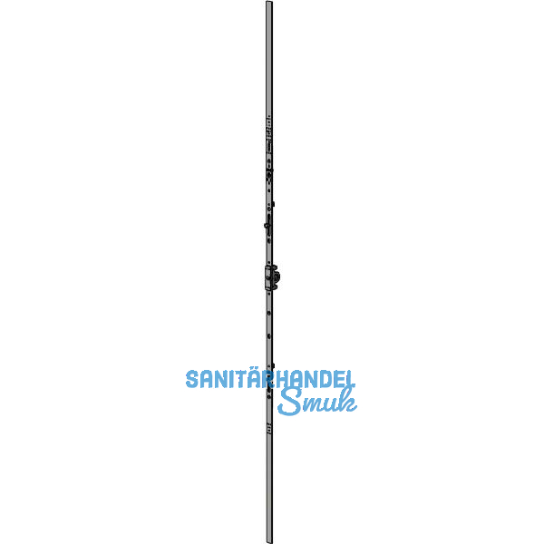 WINKHAUS Getriebe mittig GAM.1400-1, DM 15,5 mm, FFH 900-1400 mm, silber