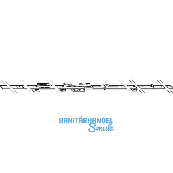 WINKHAUS Oberschiene OS.XL.1025-1, FFB 776-1600 mm, 1 Zapfen, silber