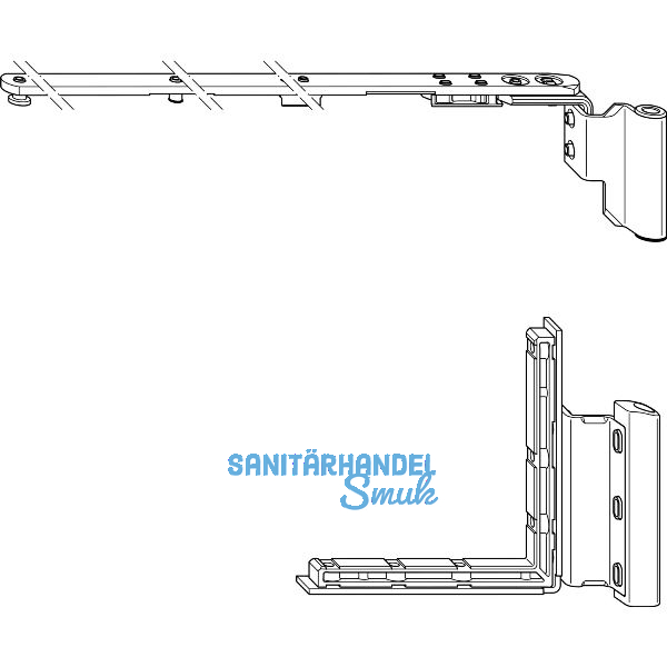 WINKHAUS Garnitur Fl�gelteil GRT.FXL.18-13.RS.F9, 12/18-13V, rechts, titanf�rbig