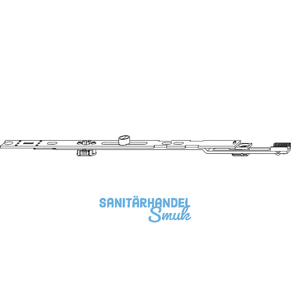 WINKHAUS Mittenverriegelung MK.VS.250.KG, Stulpl�nge 250 mm, silber