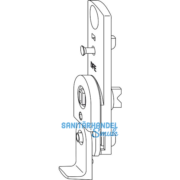 WINKHAUS Fehlschaltsicherung FSA.9, f�r 9 mm Versatz, silber