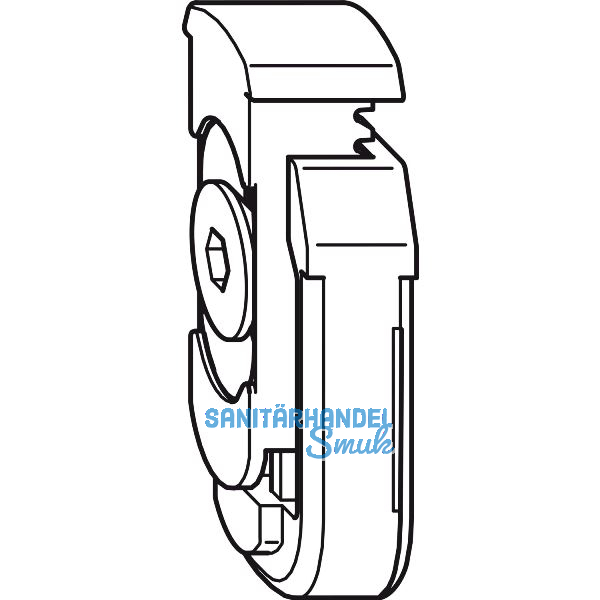 WINKHAUS Rahmenteil RT.DFE-TFE, Schlie�blech SBS, silber