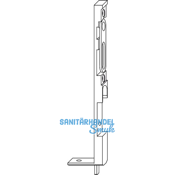 WINKHAUS Kantenriegel unten KUR.11, Stahl verzinkt silberf�rbig