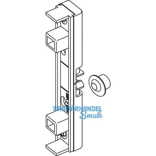 WINKHAUS Balkont�rschnapper BK.BN, Montage in Beschlagsnut, silber