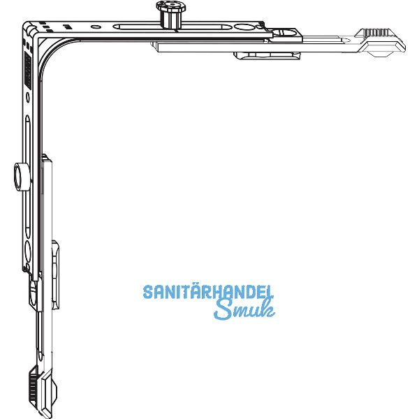 WINKHAUS Eckumlenkung E1.VS.KG.F, 1 Kontaktgeber / 1 Zapfen, silber