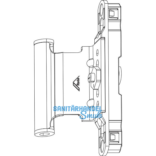 ROTO NX Dreh-/Kippfl�gelfalzband P mit Nutf�hrung 12/20-13 verstellbar silber