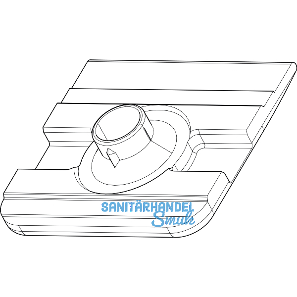 ROTO NT/NX Falzauflauf Fl�gelteil Falzluft 13 mm Falztiefe 21 mm grau (350403)