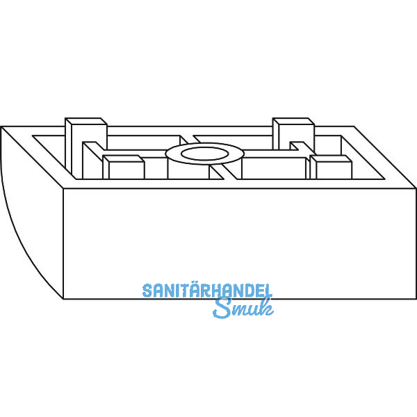 WINKHAUS Auflauf FR.13/12, Falzluft 12 mm, Versatz 13 mm, Kunststoff